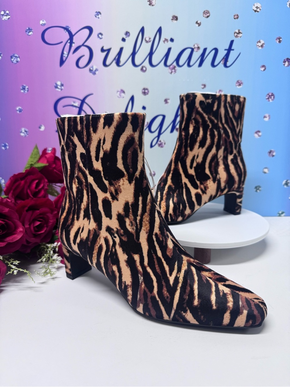 🐅NIB MICROSUEDE TIGER BOOTS